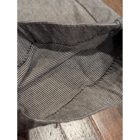 Lee Pants Womens 10 Gray Dress Trouser Comfort Waist Stretch Micro Check Office - Picture 3 of 11